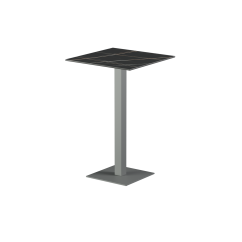 Biergartentafel ALFA Bar grijs tafelblad van gesinterde kwarts