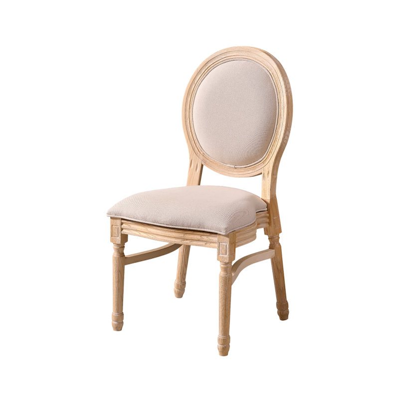 De Trouwstoelen Monarch Full Tap natuurlijk witgewassen