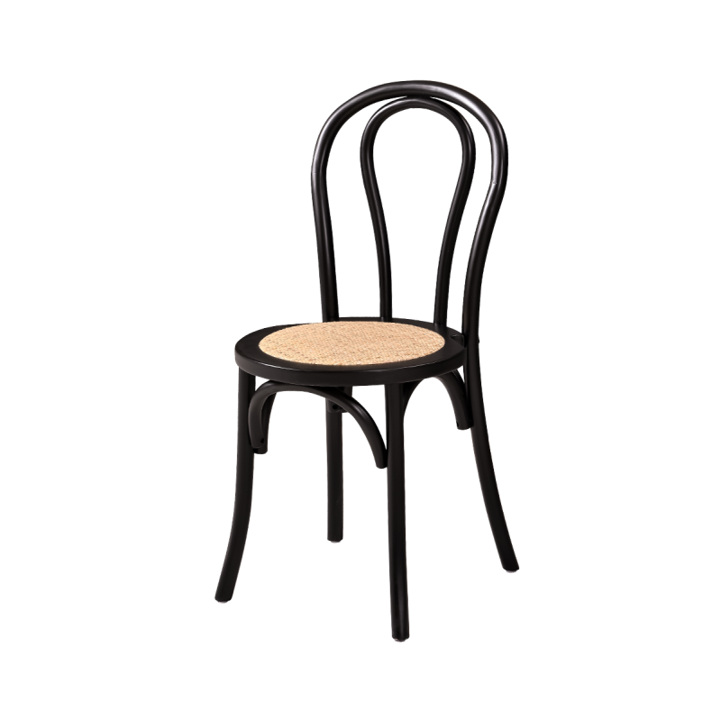 De Trouwstoelen MONET WOOD RT zwart