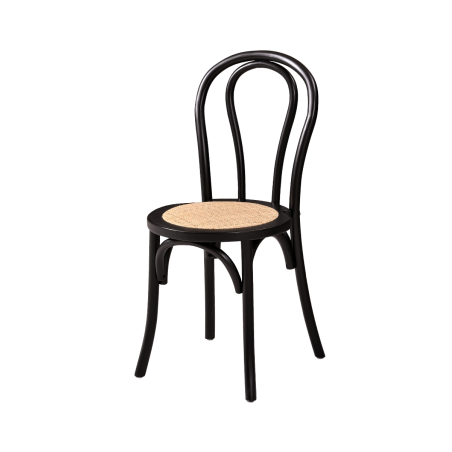 De Trouwstoelen MONET WOOD RT zwart