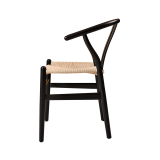 Restaurantstoel WISHBONE zwart