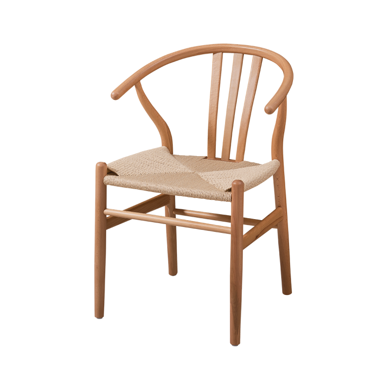 Houten Restaurantstoel WISHBONE natuurlijk