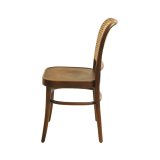 Houten Restaurantstoel LOOMI 811 Rattan Walnoot