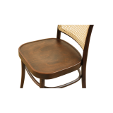 Houten Restaurantstoel LOOMI 811 Rattan Walnoot