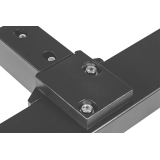 Conferentietafel MODUS antraciet 200x100 cm