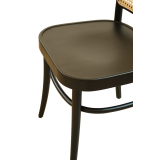 Houten Restaurantstoel LOOMI 811 Rattan Zwart