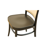 Houten Restaurantstoel LOOMI 811 Rattan Zwart