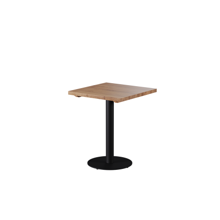 Tafel met eikenhouten blad ALFA R zwart
