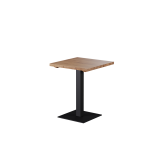 Tafel met eikenhouten blad ALFA S zwart