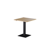 Tafel met houten blad ALFA S zwart