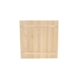 Tafel met houten blad ALFA S zwart