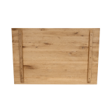 Tafel met eikenhouten blad ALFA DUO wit