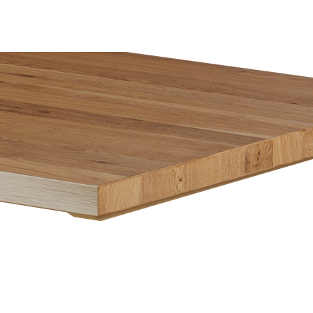 Tafel met eikenhouten blad ALFA 40x55 grijs