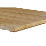 Tafel met houten blad ALFA 40x55 grijs