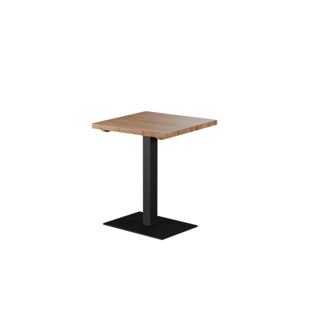 Tafel met eikenhouten blad ALFA 40x55 zwart