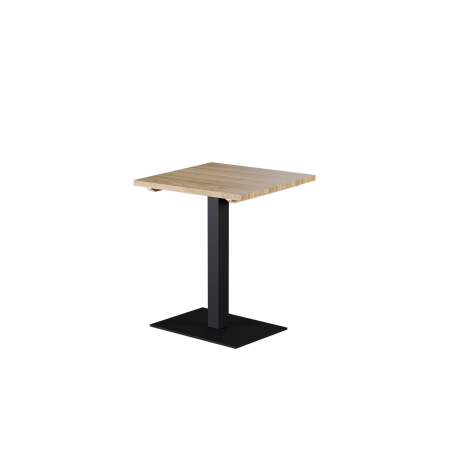 Tafel met houten blad ALFA 40x55 zwart