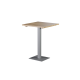 Tafel met houten blad ALFA BAR grijs