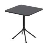 Biergartentafel PRATO 70x70 zwart