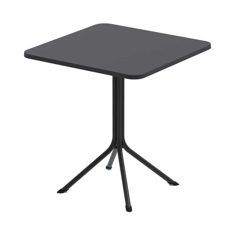 Biergartentafel PRATO 70x70 zwart