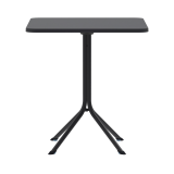 Biergartentafel PRATO 70x70 zwart
