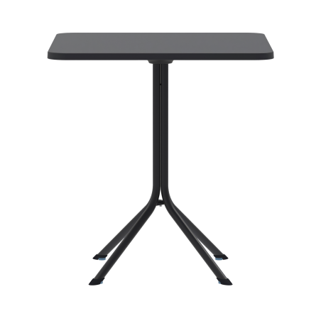 Biergartentafel PRATO 70x70 zwart