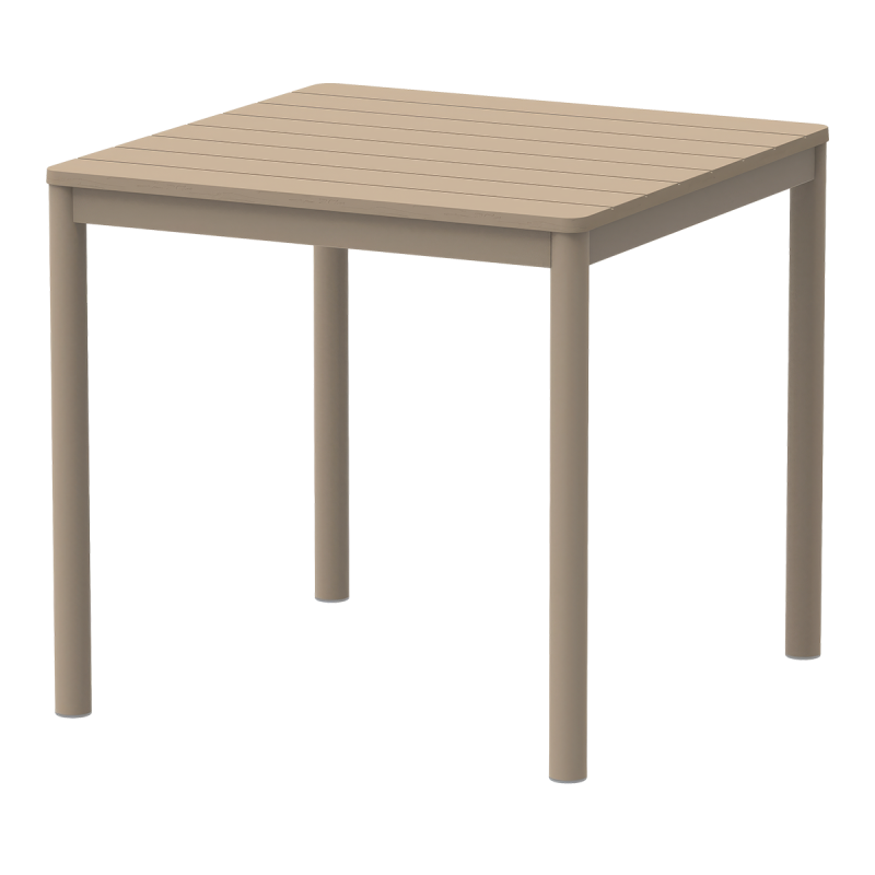 Biergartentafel TERRAZZA 80x80 beige