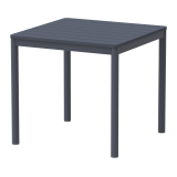 Biergartentafel TERRAZZA 80x80 donkergrijs