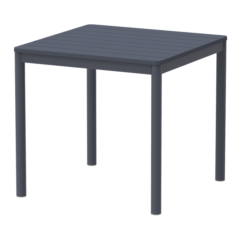 Biergartentafel TERRAZZA 80x80 donkergrijs