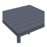 Biergartentafel TERRAZZA 80x80 donkergrijs