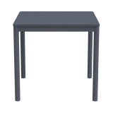 Biergartentafel TERRAZZA 80x80 donkergrijs