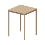 Biergartentafel TERRAZZA BAR 80x80 beige