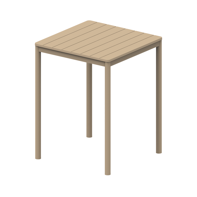Biergartentafel TERRAZZA BAR 80x80 beige