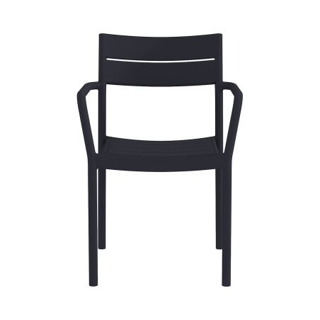 Biertuinstoel CAPRI ARM zwart