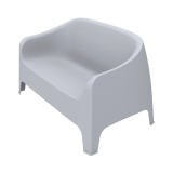 Terrasbank DUNA BENCH lichtgrijs