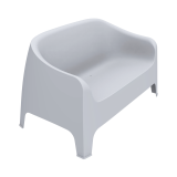 Terrasbank DUNA BENCH lichtgrijs