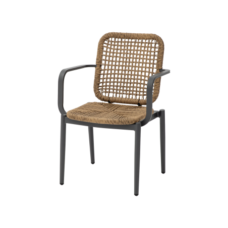 Technorattan stoel DIEGO bruin