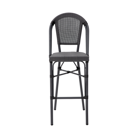 Technorattan stoel MATTEO BAR grafiet