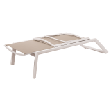 Zwembadligbed RIVIERA wit-beige