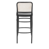 Houten Restaurantstoel LOOMI 811 BAR Rattan zwart