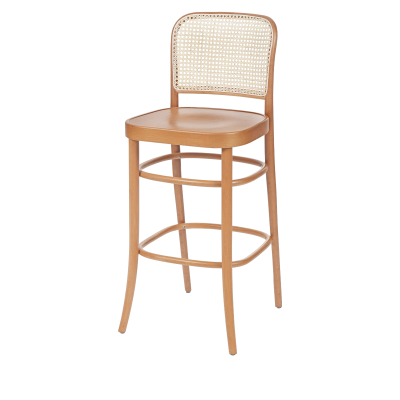Houten Restaurantstoel LOOMI 811 BAR Rattan naturel