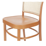Houten Restaurantstoel LOOMI 811 BAR Rattan naturel