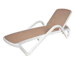 Kunststof zwembadligbed MARINA beige
