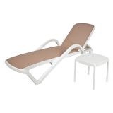 Kunststof zwembadligbed MARINA beige