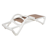 Kunststof zwembadligbed MARINA beige