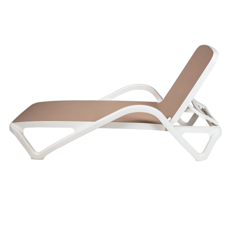 Kunststof zwembadligbed MARINA beige