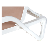 Kunststof zwembadligbed MARINA beige