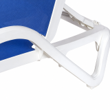 Kunststof zwembadligbed MARINA blauw