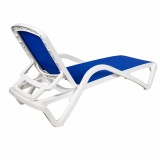 Kunststof zwembadligbed MARINA blauw