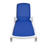 Kunststof zwembadligbed MARINA blauw