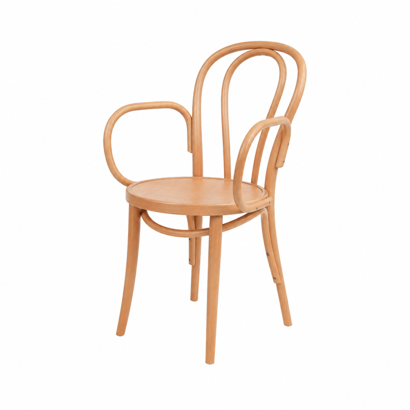 Houten Restaurantstoel MONET 18 ARM naturel